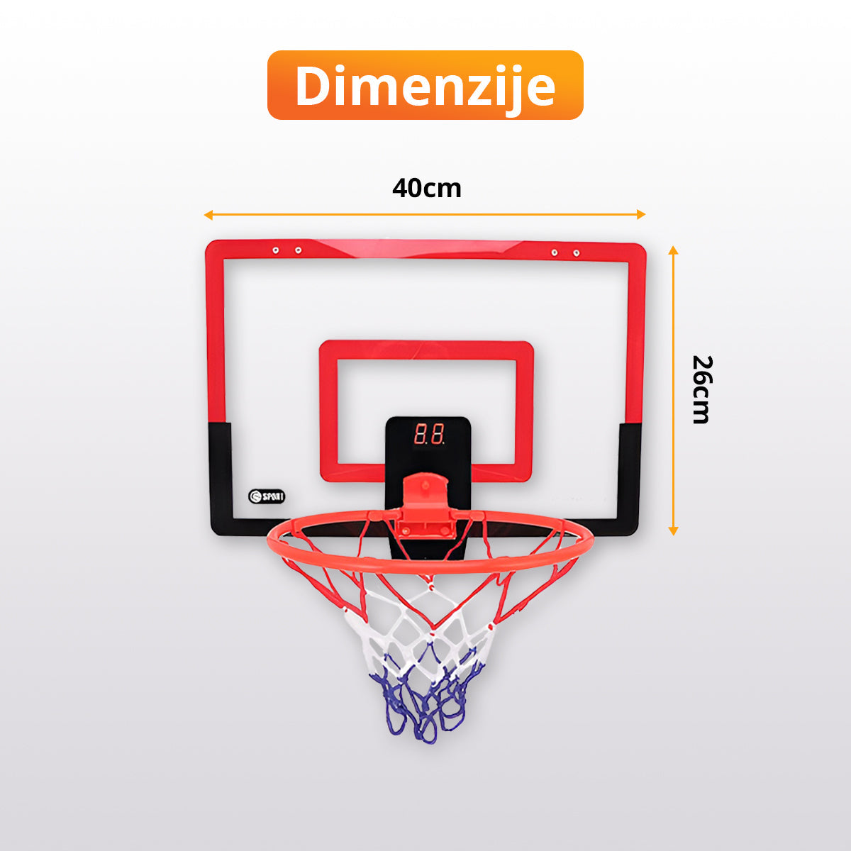 DoorHoop - Sobni koš sa digitalnim brojačem poena