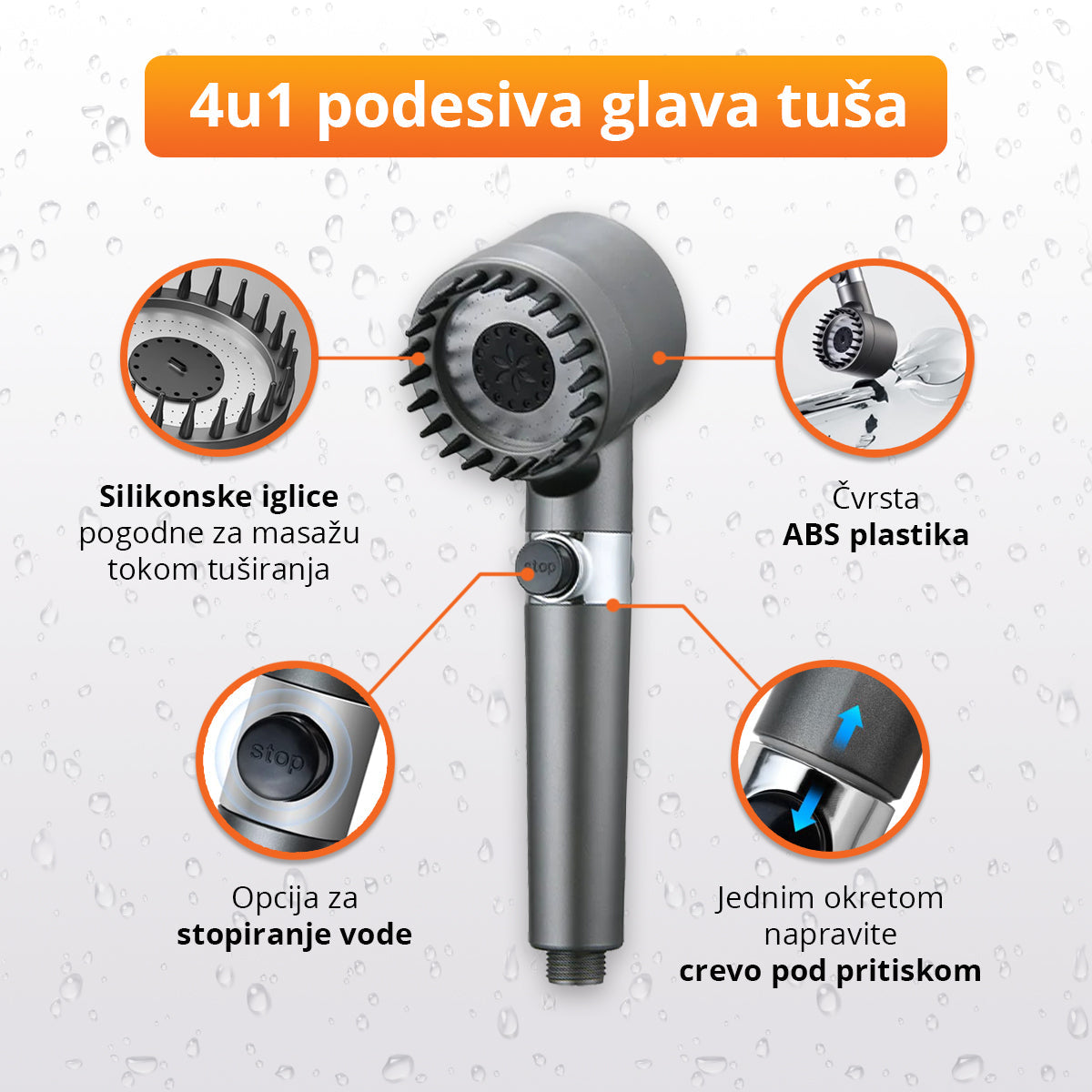 HydroRelax - Podesiva glava tuša