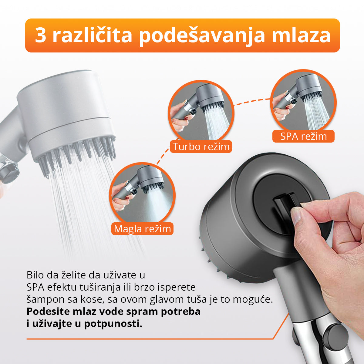 HydroRelax - Podesiva glava tuša