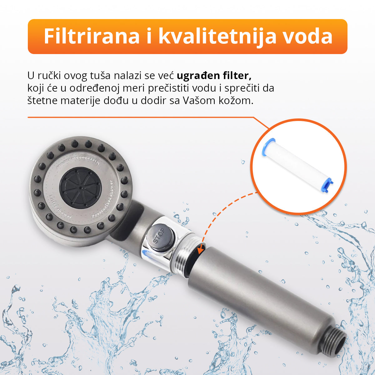 HydroRelax - Podesiva glava tuša