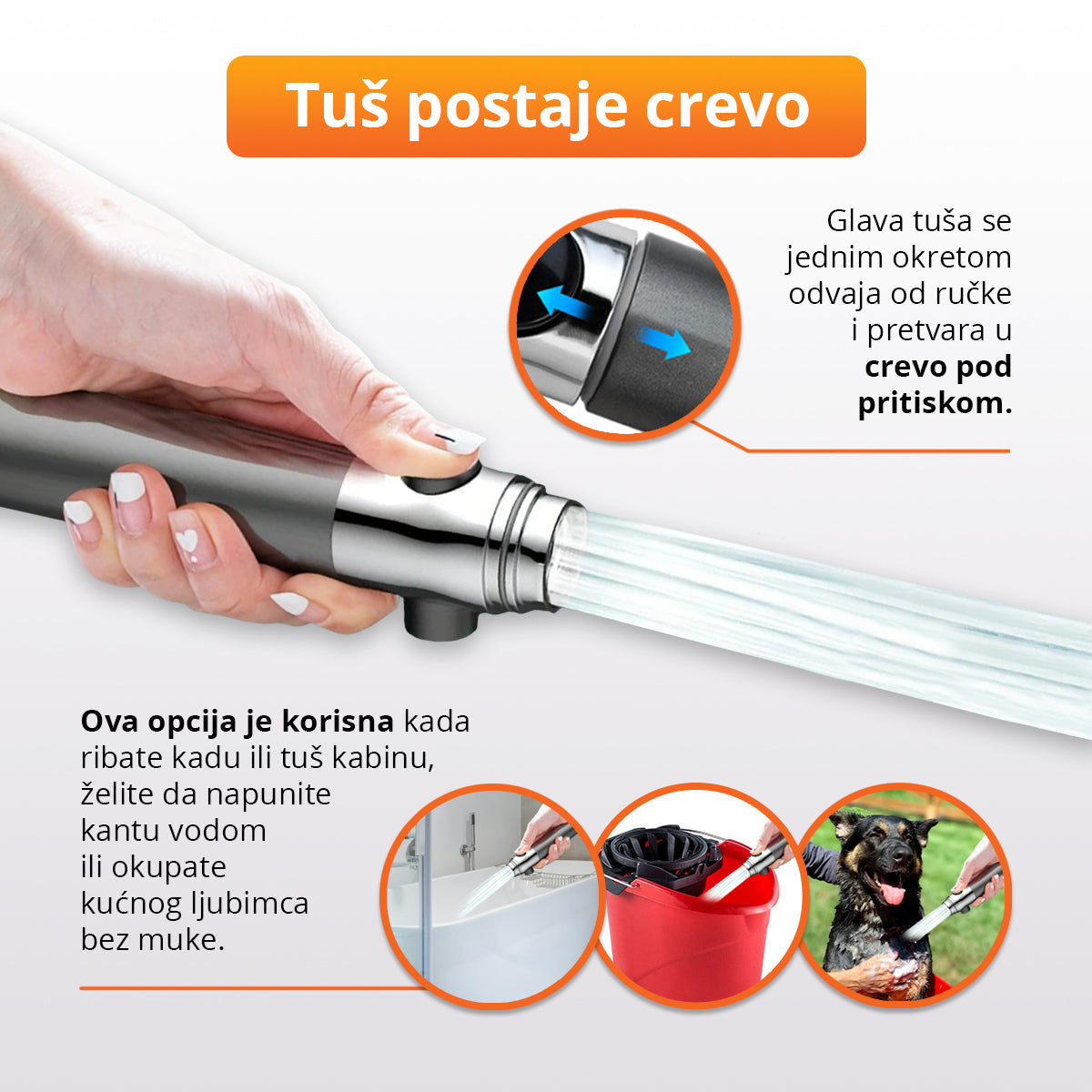 HydroRelax - Podesiva glava tuša