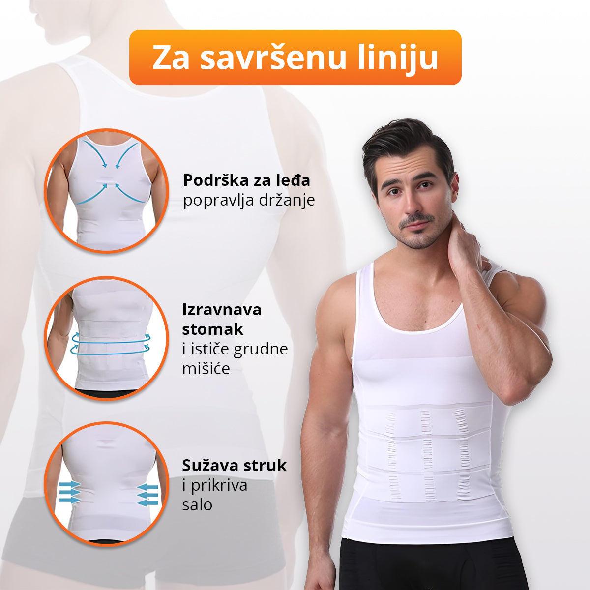 SlimLine - Kompresivna majica za savršen struk