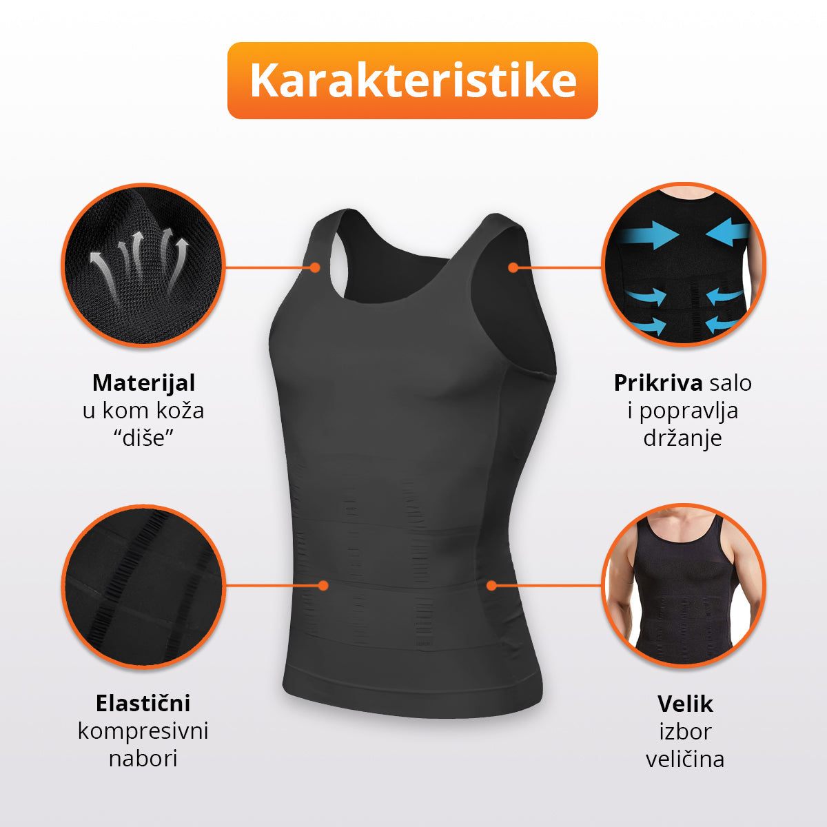 SlimLine - Kompresivna majica za savršen struk