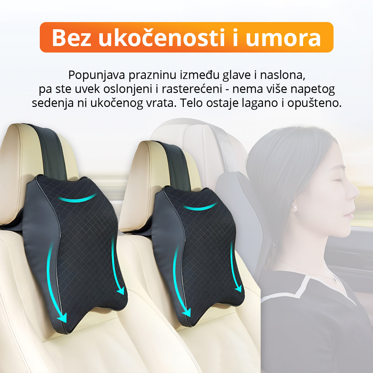CarPillow - Ergonomski jastuk za auto sedište