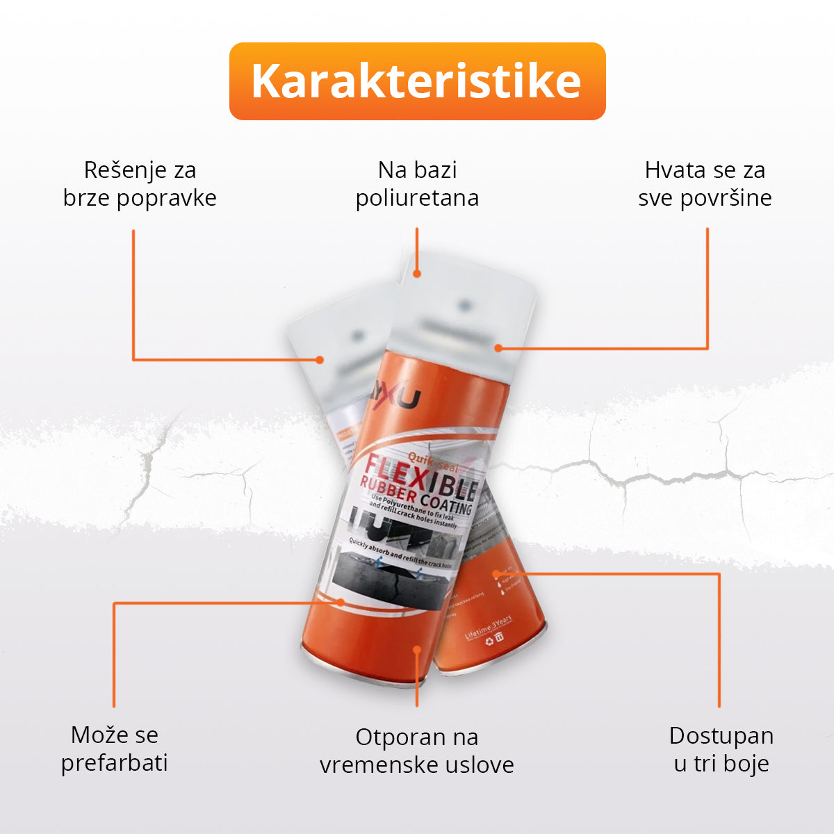 LeakSolution - Vodonepropusni sprej za pukotine (700ml)