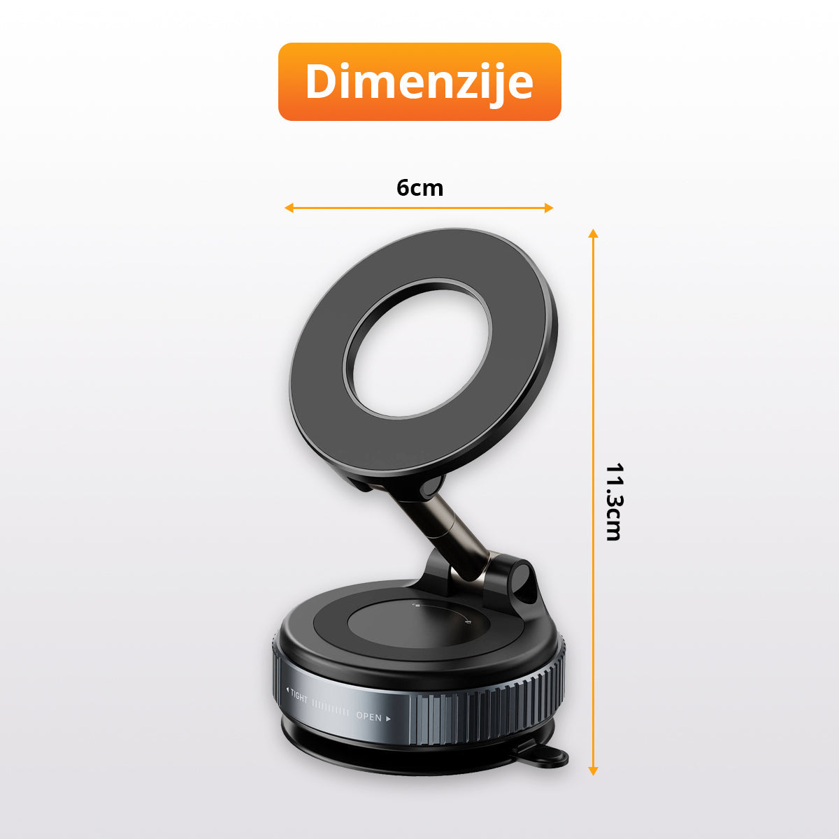 MagGrip - Magnetni vakuumski držač za telefon