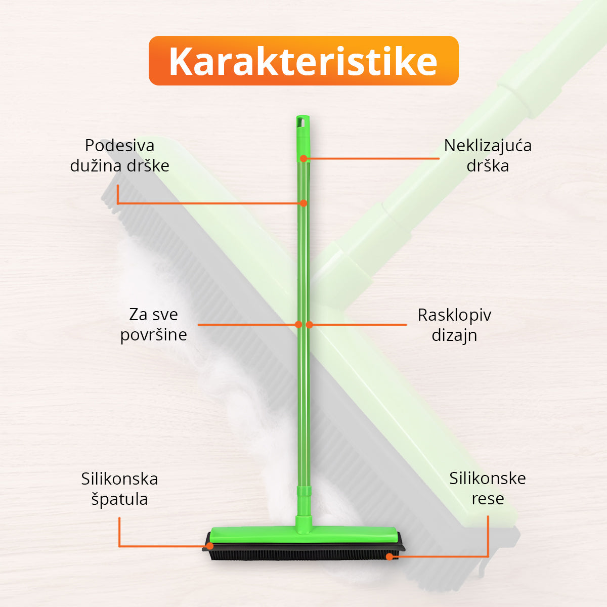 PawMop - Silikonska četka za dlake iz tepiha