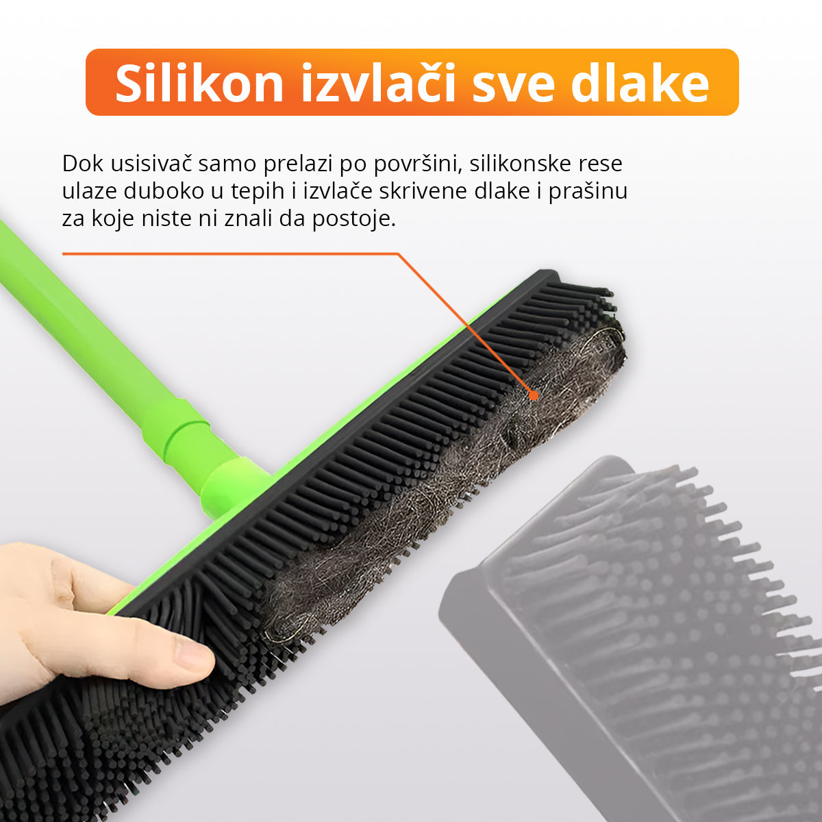 PawMop - Silikonska četka za dlake iz tepiha