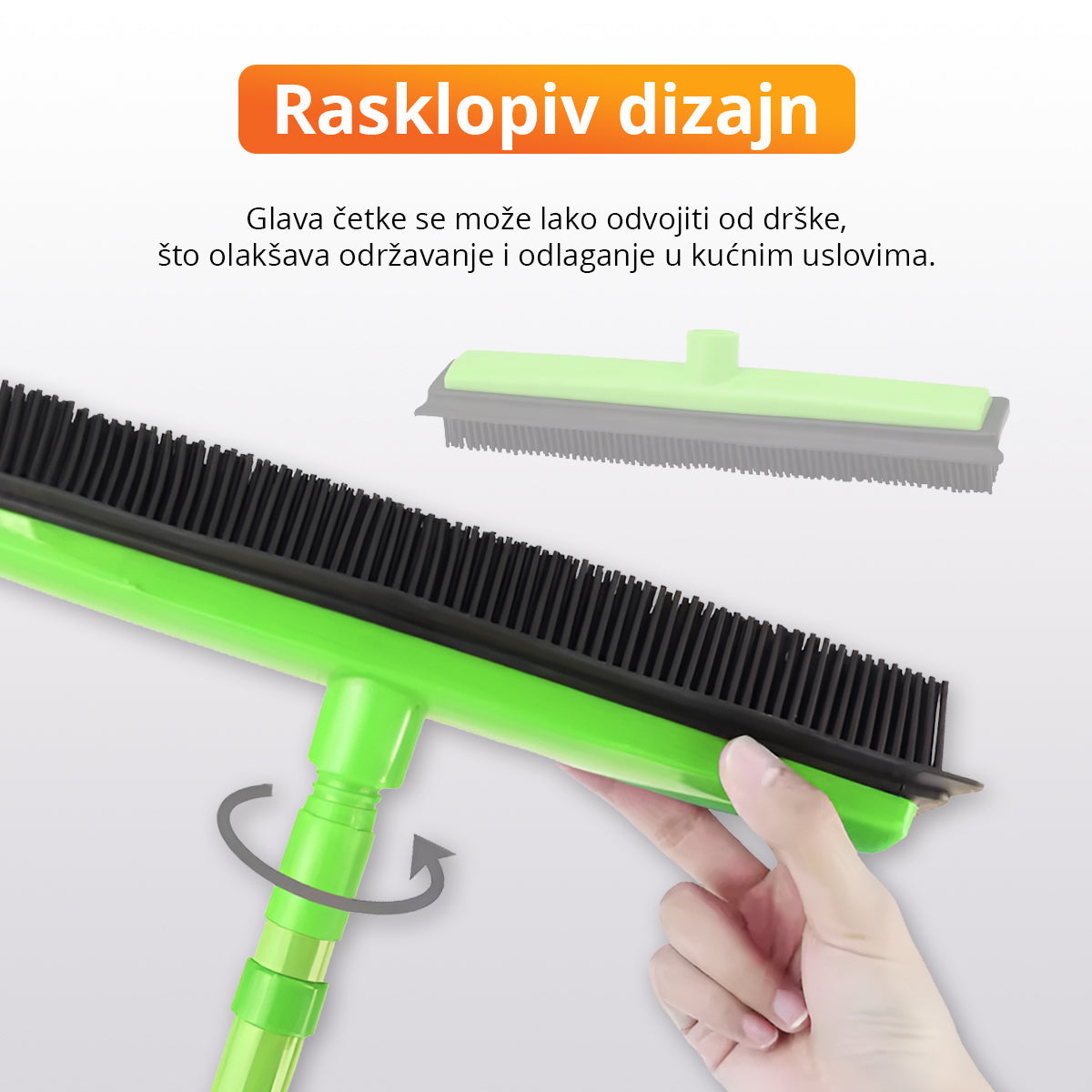 PawMop - Silikonska četka za dlake iz tepiha