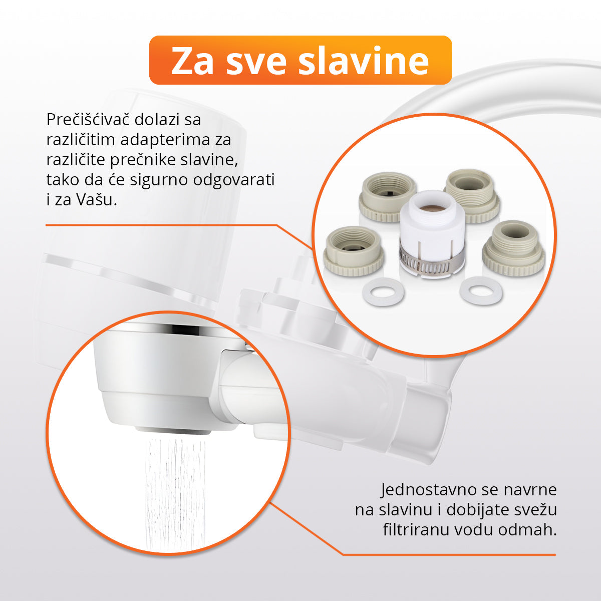 PureTap - Prečišćivač vode za slavinu sa keramičkim filterom