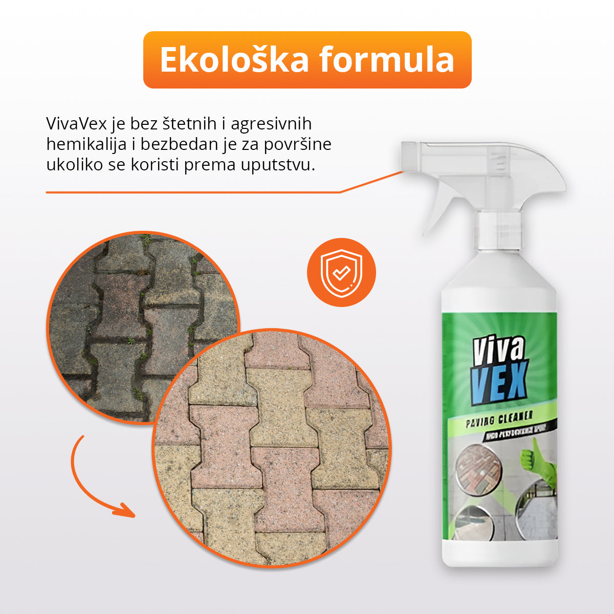 VivaVex - Sredstvo za čišćenje jake prljavštine sa betona i pločica (500ml)